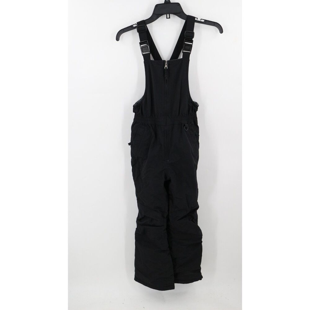 Lands End Kids The Squall Black Snow Bib Size 10S Grow-a-Longs Black Coverall
